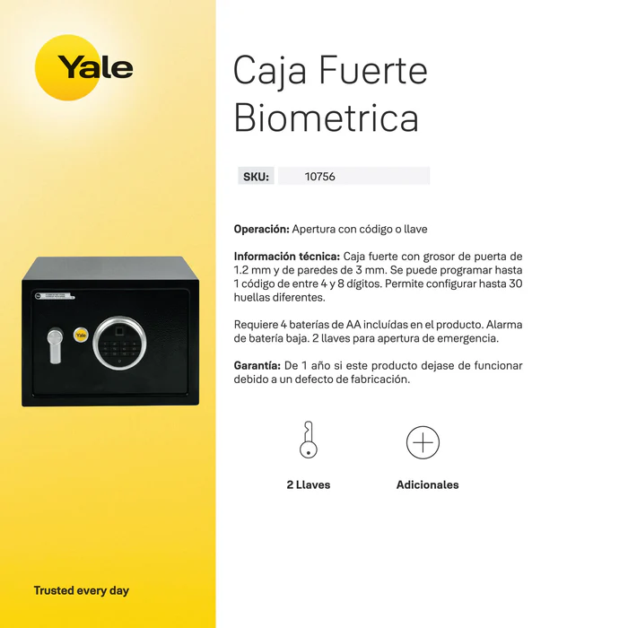 Caja fuerte biométrica - Imagen 8