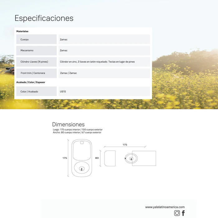 Cerrojo Digital YXR226 - Imagen 6