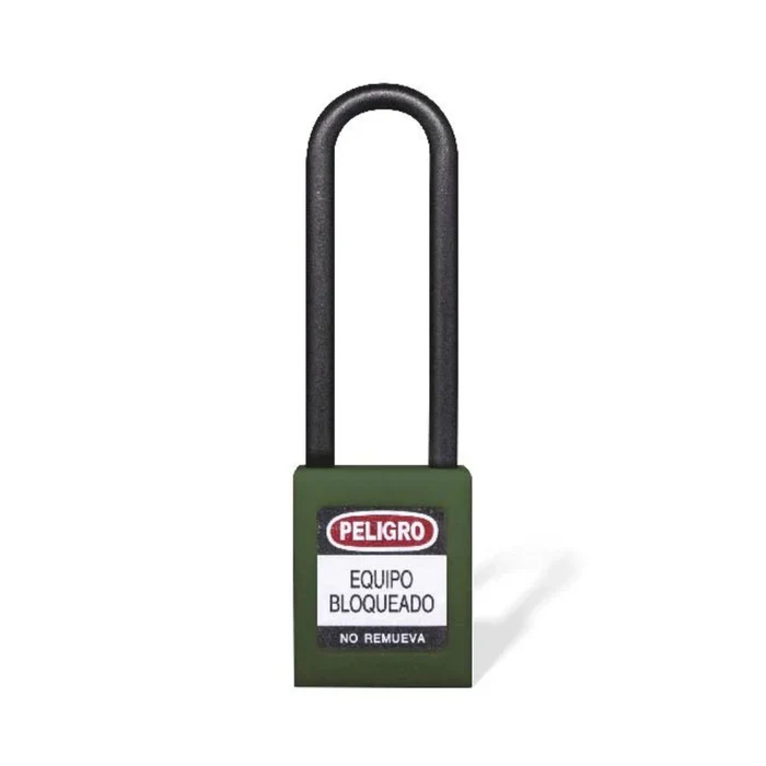 Candado Gancho Largo Nylon Verde B